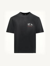 24 Hour Service T-Shirt in Stained Black