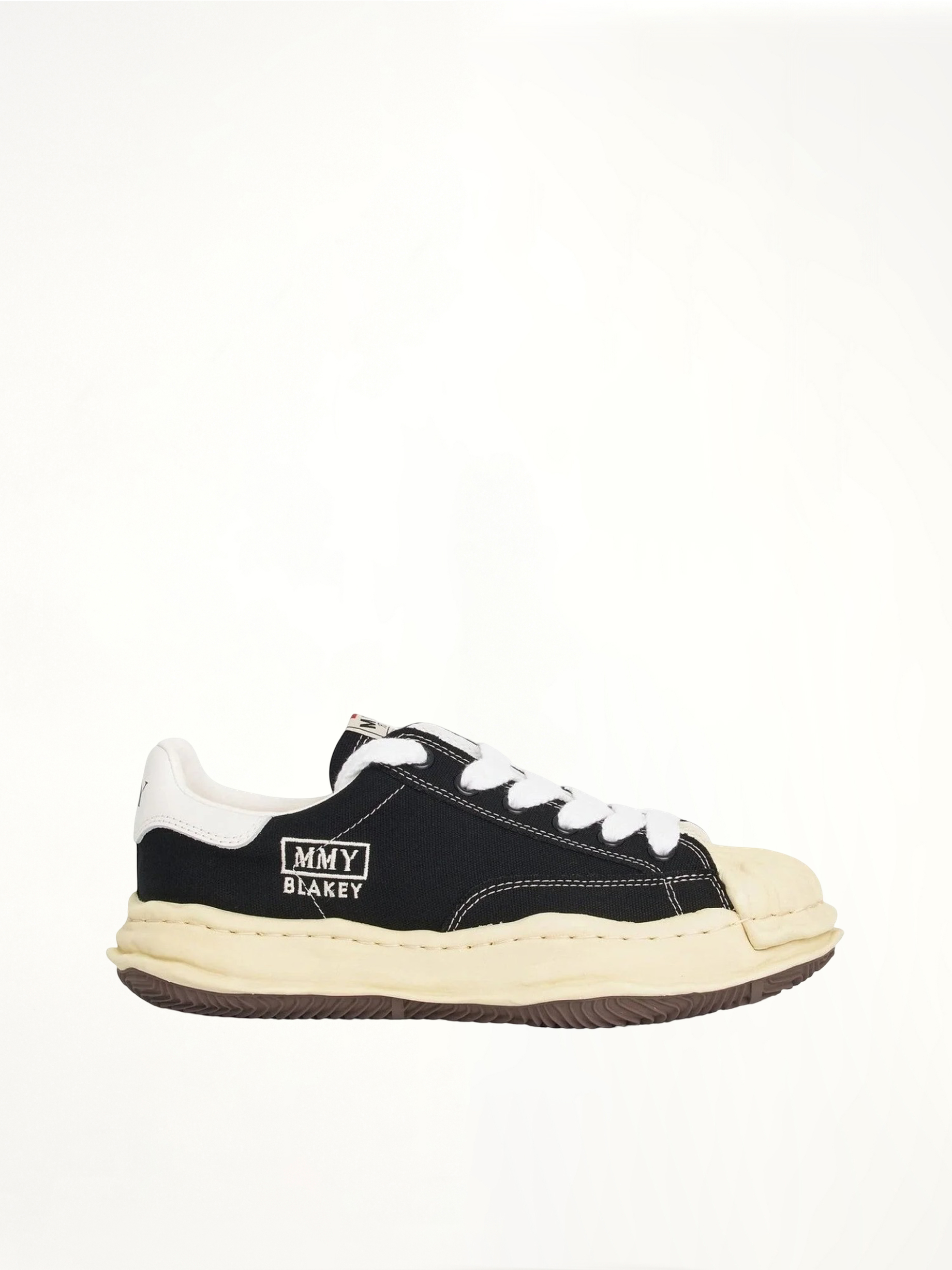 Blakey OG Vintage Sneaker in Black/White Side View | MAISON MIHARA YASUHIRO