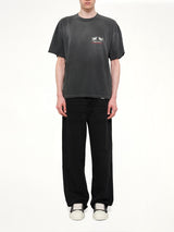 24 Hour Service T-Shirt in Stained Black