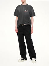 24 Hour Service T-Shirt in Stained Black