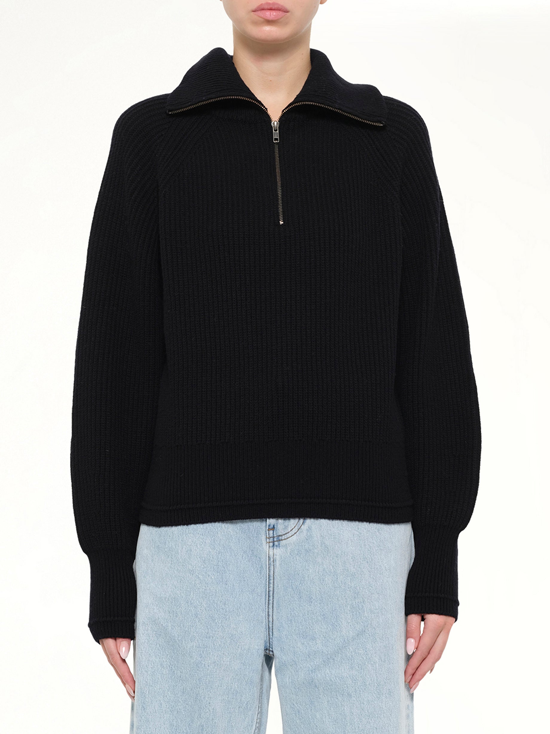 Blimp Quarter Zip in Black