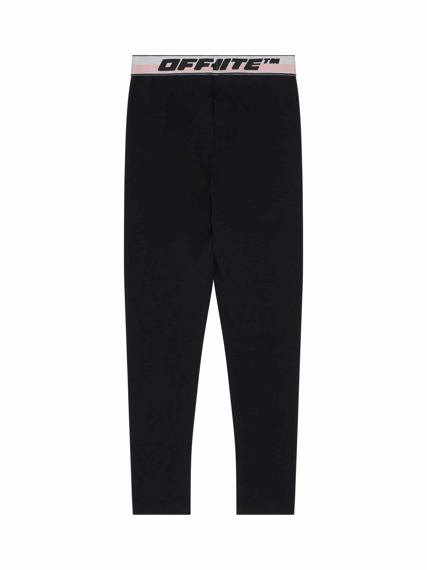 Logo Band Legging in Black